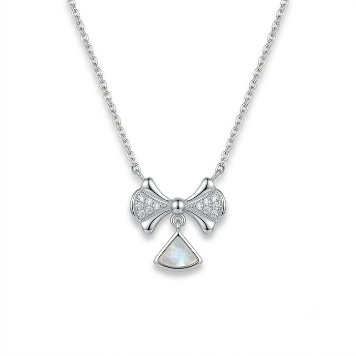 Silvme Silvme 925 Sterling Silver Infinity Pendant Necklace for Women | Minimalist Double Infinity Loop with 18 Inch Chain - Image 5