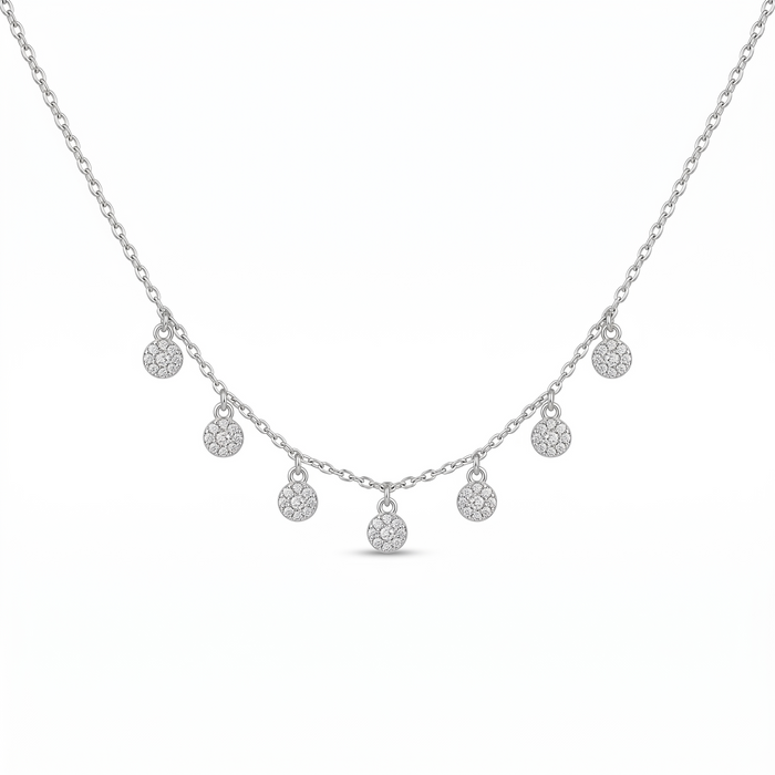 Silvme Silvme 925 Sterling Silver Teardrop CZ Pendant Necklace for Women | AAA Pear-Drop Stone Pendant with 18 Inch Chain - Image 4