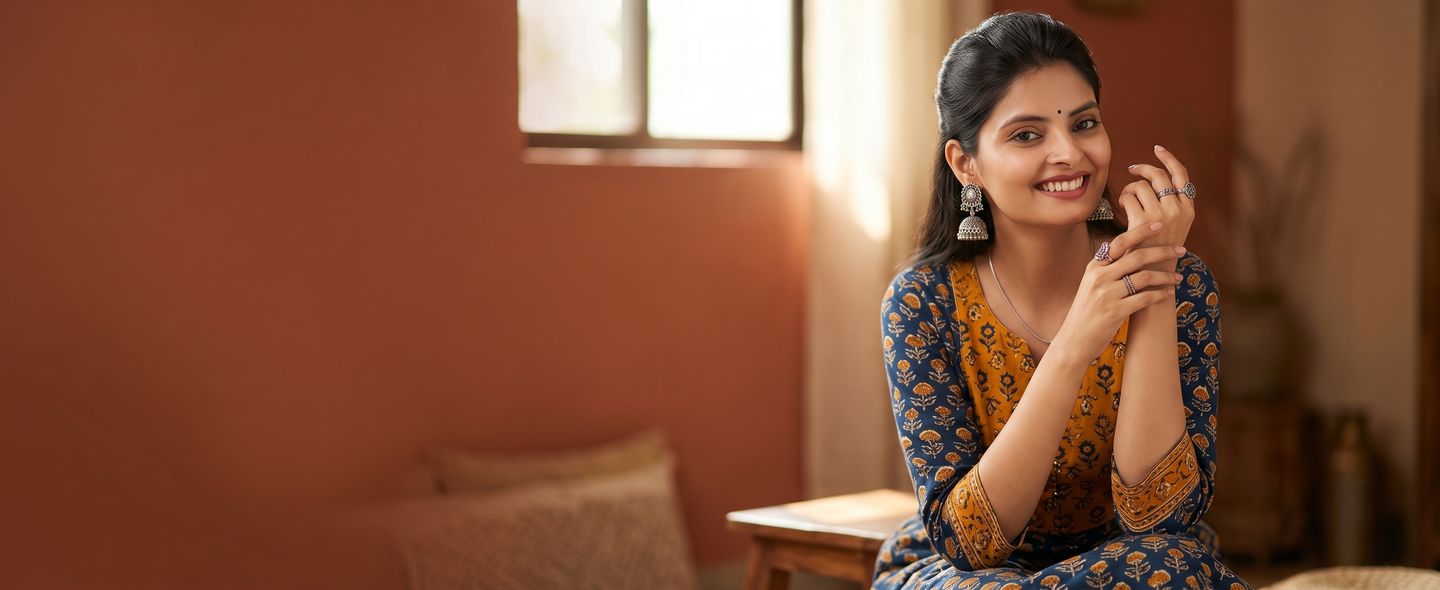 Silvme Jewellery For Kurtis