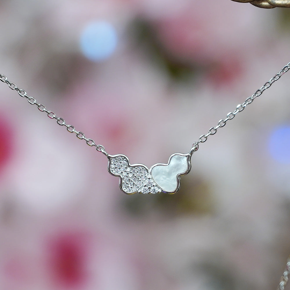 Silvme Pure 925 Sterling Silver Teardrop Pendant Necklace for Women & Girls