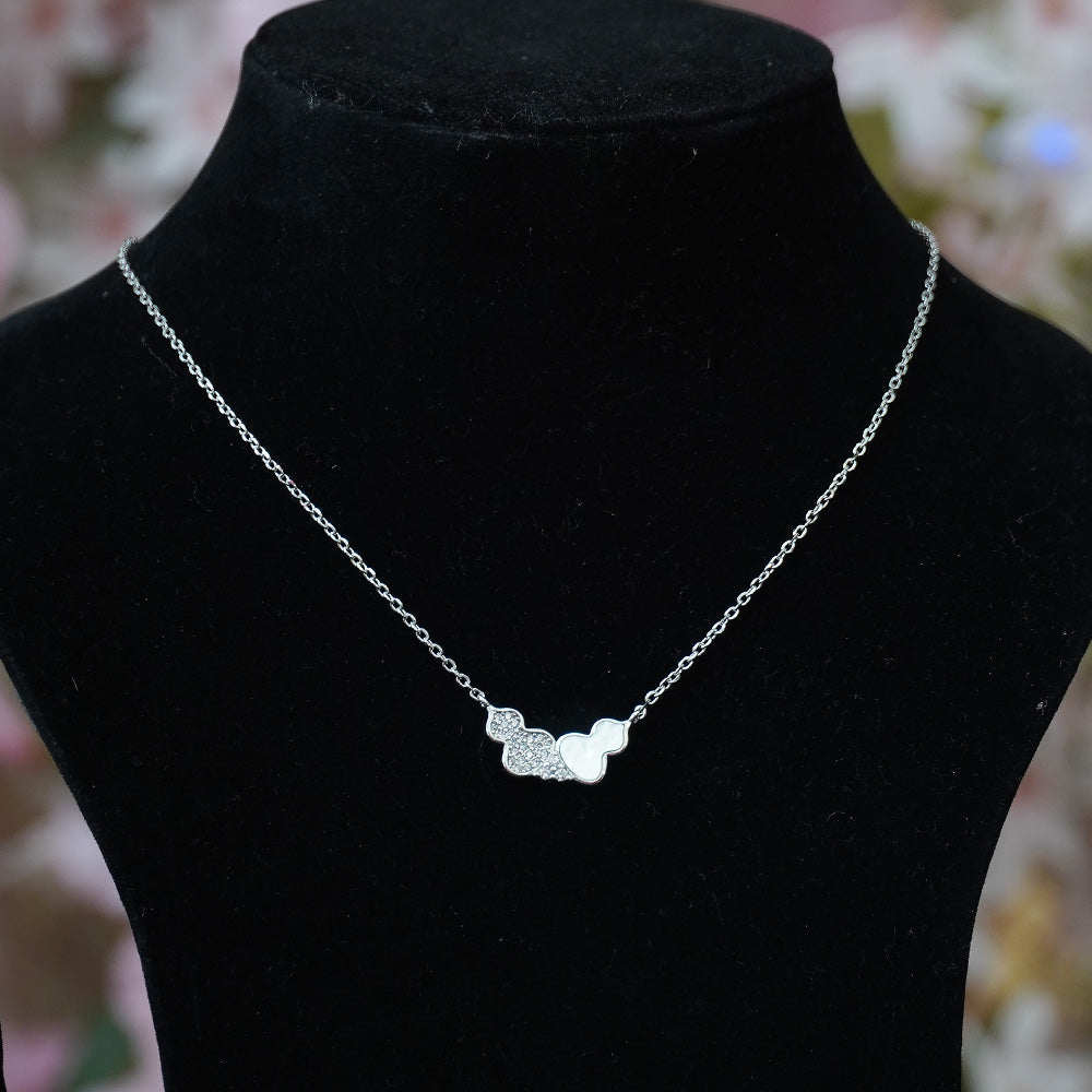 Silvme Pure 925 Sterling Silver Teardrop Pendant Necklace for Women & Girls