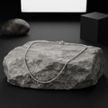 925 silver rhodium-plated chain for women and men from Silvme, around 3.66 g on the scale