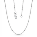 Sterling silver box link chain by Silvme, made for women and men, close to 4.68 g in weight