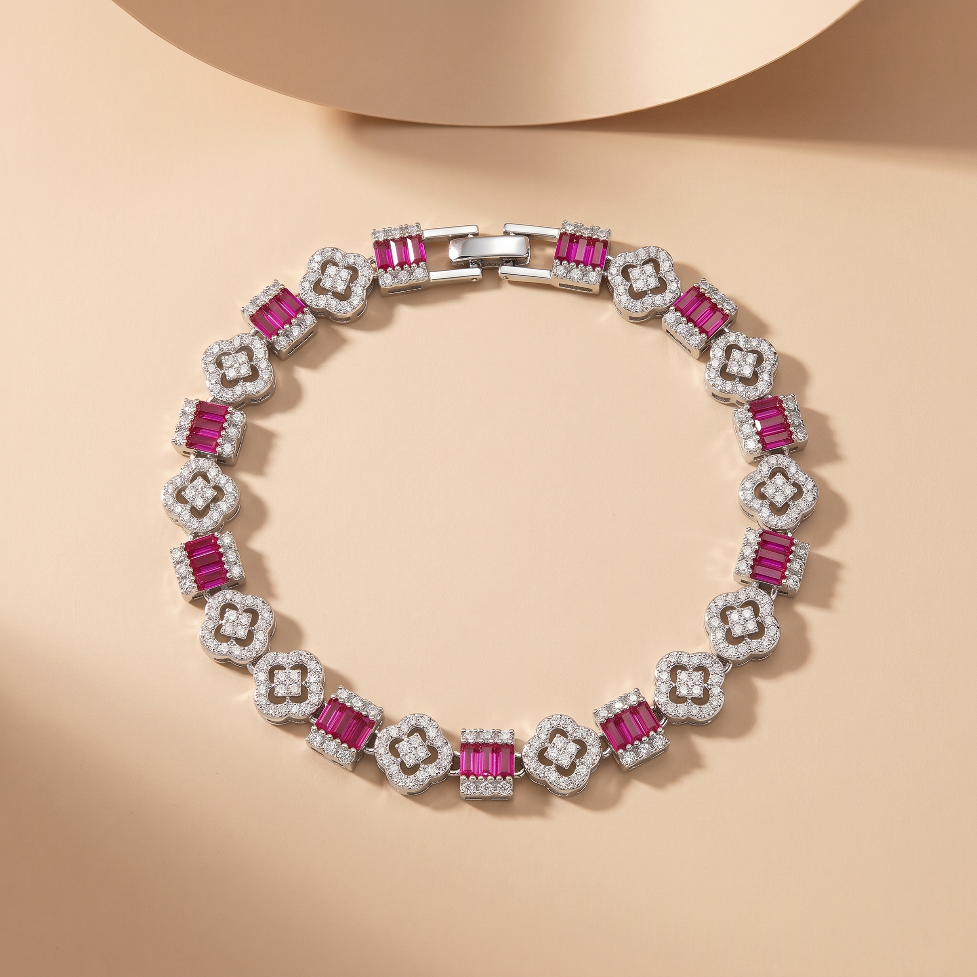 Smooth polished silver surface of the Silvme Cross Charm Bracelet, premium 925 silver, timeless everyday elegance