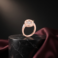 Silvme rose gold LOVE sterling silver ring for women, comfortable enough for daily wear