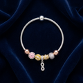 Tennis CZ design detail on the Silvme Tennis CZ Bracelet, crafted in polished 925 sterling silver