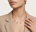 925 sterling silver 925 purity on the Silvme Rose Gold Heart Dangle Pendant Necklace in 925 silver, a gift-worthy silver piece
