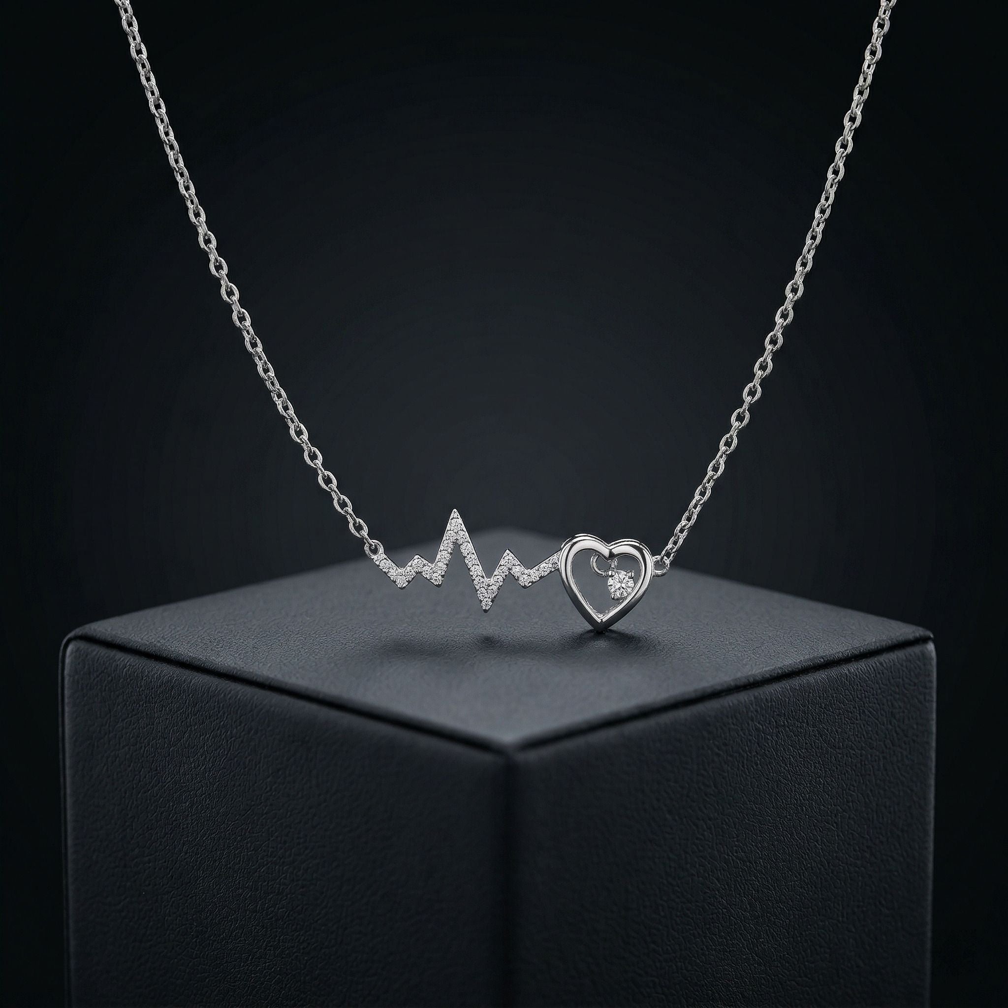 Silvme Heartbeat 925 Sterling Silver Necklace — View 2