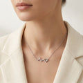 925 silver Heartbeat Pendant Necklace by Silvme with 925 sterling silver 925 purity for women, refined silver accessory