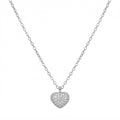 Silvme Lock & Heart 925 Sterling Silver Pendant Necklace