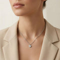 925 sterling silver 925 purity on the Silvme Sparkle Heart Pendant Necklace in 925 sterling silver, luxury silver design