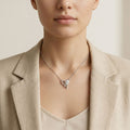 Silvme Heart Pendant Necklace featuring 925 sterling silver 925 purity, 925 silver jewellery, a graceful gift for her
