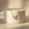 Silvme Heart Pendant Necklace in 925 silver, styled for bridal wear, timeless everyday elegance