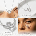 Smooth polished silver surface of the Silvme Swan Pendant Necklace, premium 925 sterling silver