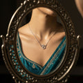 925 silver Swan Pendant Necklace by Silvme, made for bridal wear, luxury silver design, timeless everyday elegance