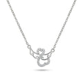 Silvme Swan 925 Sterling Silver Pendant Necklace