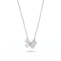 Silvme Sparkling Butterfly Pendant Necklace, crafted in 925 sterling silver for women, timeless everyday elegance
