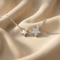 925 silver Double Star Pendant Necklace by Silvme with 925 sterling silver 925 purity, timeless everyday elegance
