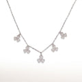 Silvme Multi Clover 925 Sterling Silver Pendant Necklace