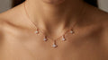 Silvme Rose Gold Multi Fan Pendant Necklace with its softly polished 925 silver surface, a gift-worthy silver piece