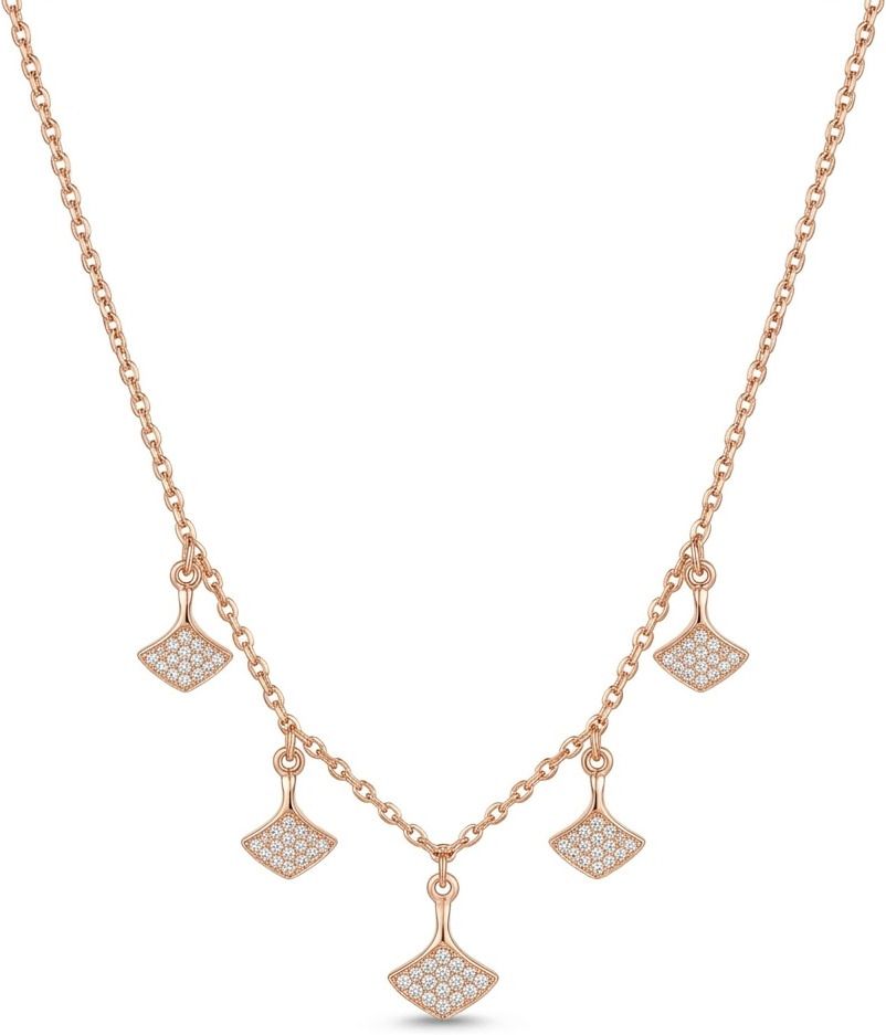 Silvme Multi Fan 925 Sterling Silver Pendant Necklace