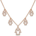 Silvme Hamsa Hand 925 Sterling Silver Pendant Necklace