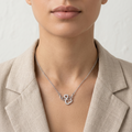 925 sterling silver 925 purity on the Silvme Swan Pendant Necklace in 925 sterling silver, premium silver jewellery