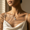 Butterfly Pendant design detail on the Silvme Butterfly Pendant Necklace, crafted in polished 925 silver