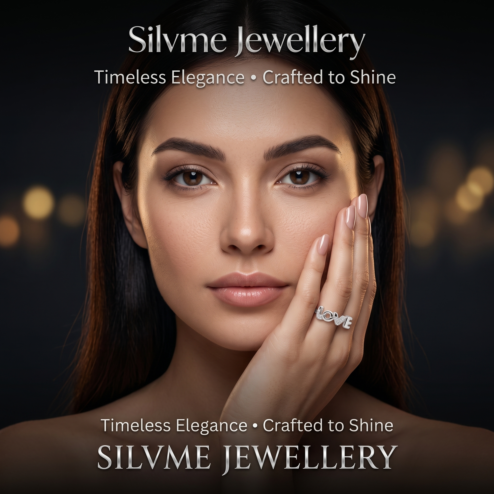 Smooth polished silver surface of the Silvme Art Deco Arch Filigree Ring, premium 925 silver