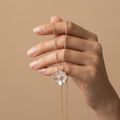 Silvme CZ Solitaire Pendant Necklace highlighting its cubic zirconia accents in 925 sterling silver