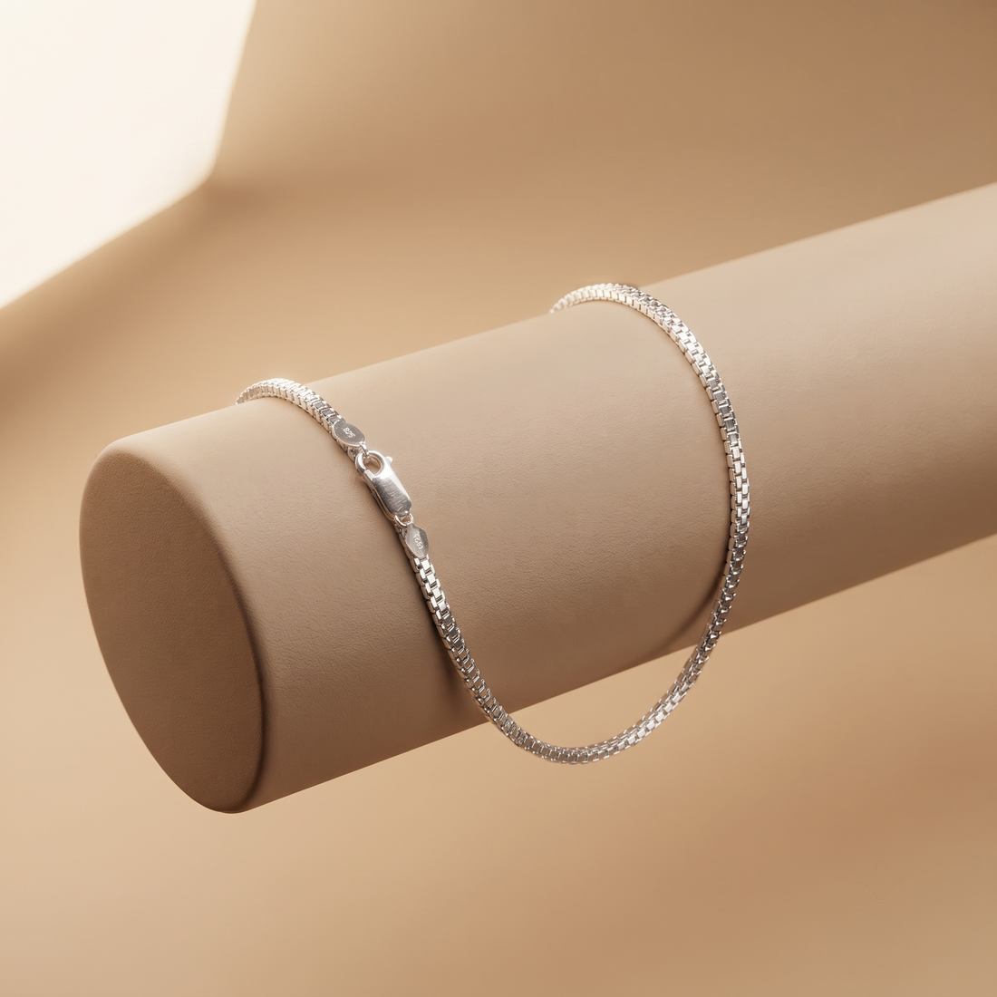 Silvme sterling silver box link chain, 6.48 g, solid silver, not plated, sterling silver throughout
