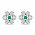 Silvme Pure 925 Sterling Silver Quirky Cactus Stud Earrings for Women & Girls