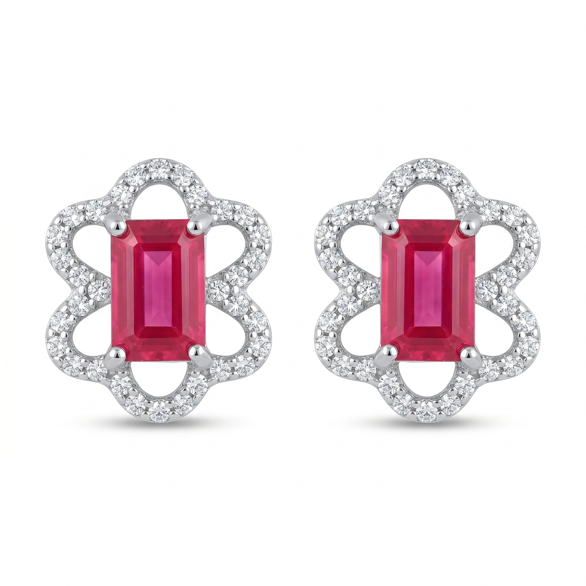 Silvme Pure 925 Sterling Silver Lightning Bolt Power Stud Earrings for Women & Girls