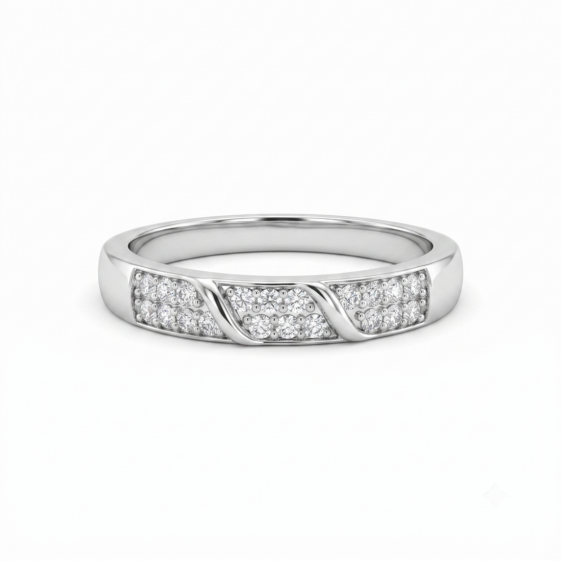 Silvme Sunflower Bloom Band Ring, crafted in 925 sterling silver for women, minimal modern styling