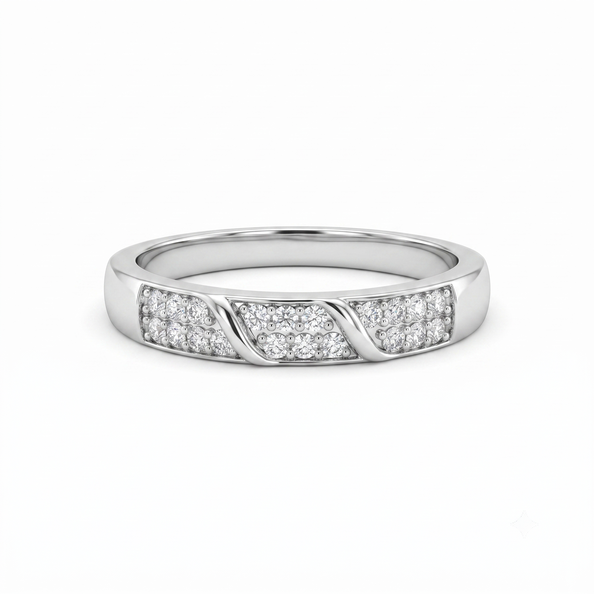 Silvme Sunflower Bloom Band Ring, crafted in 925 sterling silver for women, minimal modern styling