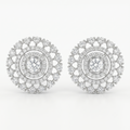 Silvme Pure 925 Sterling Silver Glamour Chandelier Crystal Drop Earrings for Women & Girls