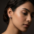 Black Star Stud Earrings, additional product view 6