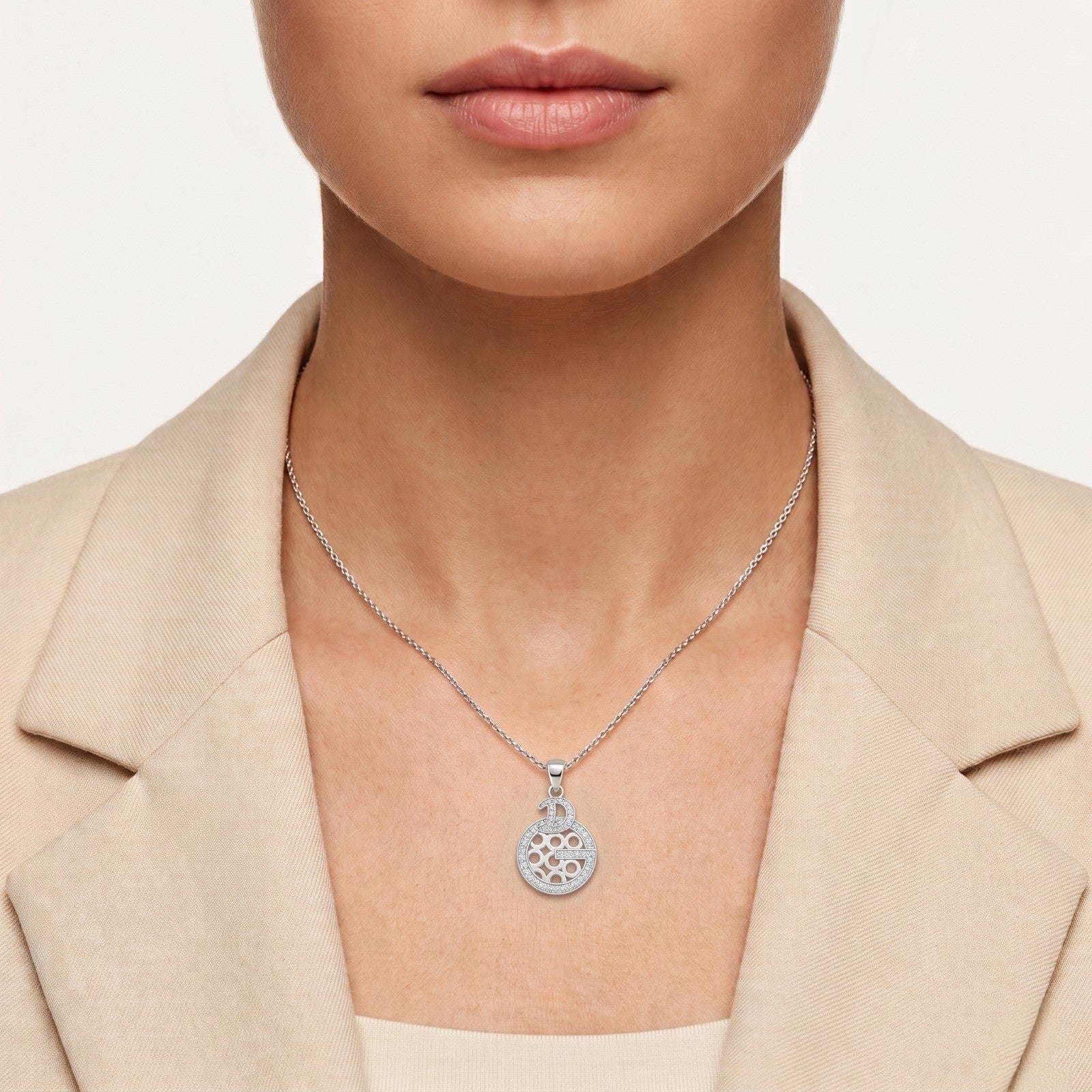 A giftable 925 sterling silver â€“ the Silvme Spiritual Pendant Necklace Blessed Gift, refined silver accessory