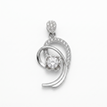 Silvme Nature Pendant Necklace Botanical Gift in 925 sterling silver, jewellery for women, refined silver accessory