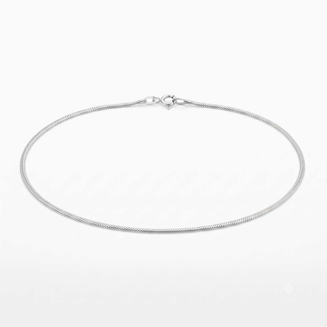 Sterling silver rhodium-plated chain by Silvme, made for women and men, close to 4.75 g in weight