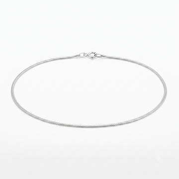 Sterling silver rhodium-plated chain by Silvme, made for women and men, close to 4.75 g in weight