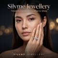 Silvme Vintage Filigree Lace 925 sterling silver ring for women — top view