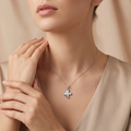 Smooth polished silver surface of the Silvme Journey Pendant Necklace Travel Gift, premium 925 silver