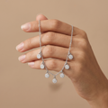Silvme Teardrop CZ Pendant Necklace with skin-friendly silver, refined 925 sterling silver chain pendant necklace
