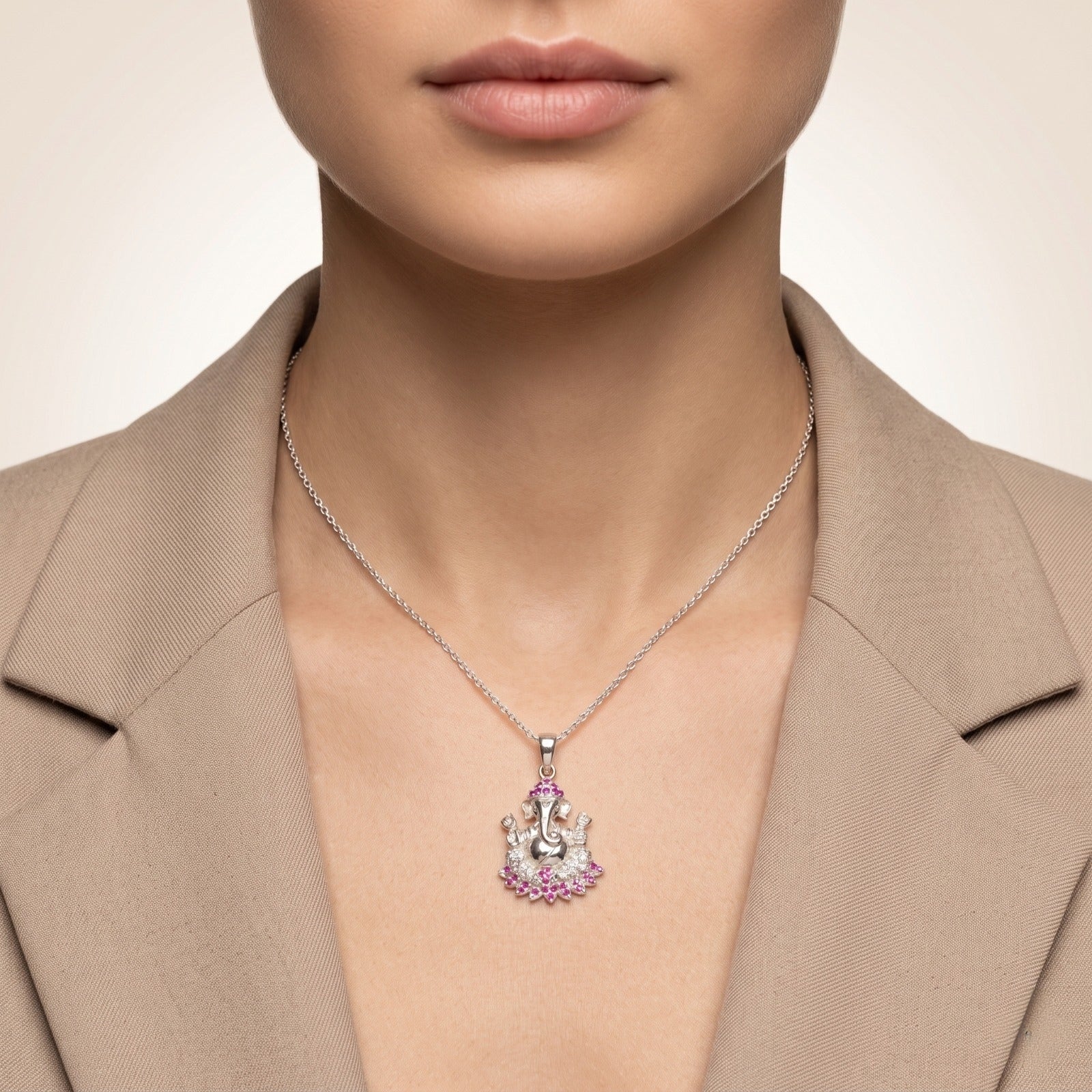 A giftable 925 sterling silver â€“ the Silvme Contemporary Pendant Necklace Modern, refined silver accessory