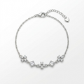 Silvme Lotus Flower CZ Bracelet with cubic zirconia, crafted in 925 sterling silver for women