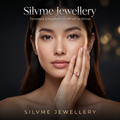 Silvme Herringbone Chevron 925 sterling silver ring for women — close-up detail