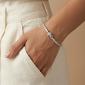 Silvme Snake Chain Bracelet with its softly polished 925 silver surface, a graceful gift for her