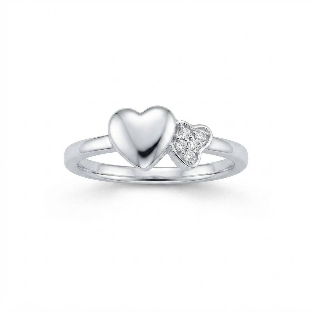 Silvme Ethnic Rakhi 925 sterling silver ring for women — front view on white background