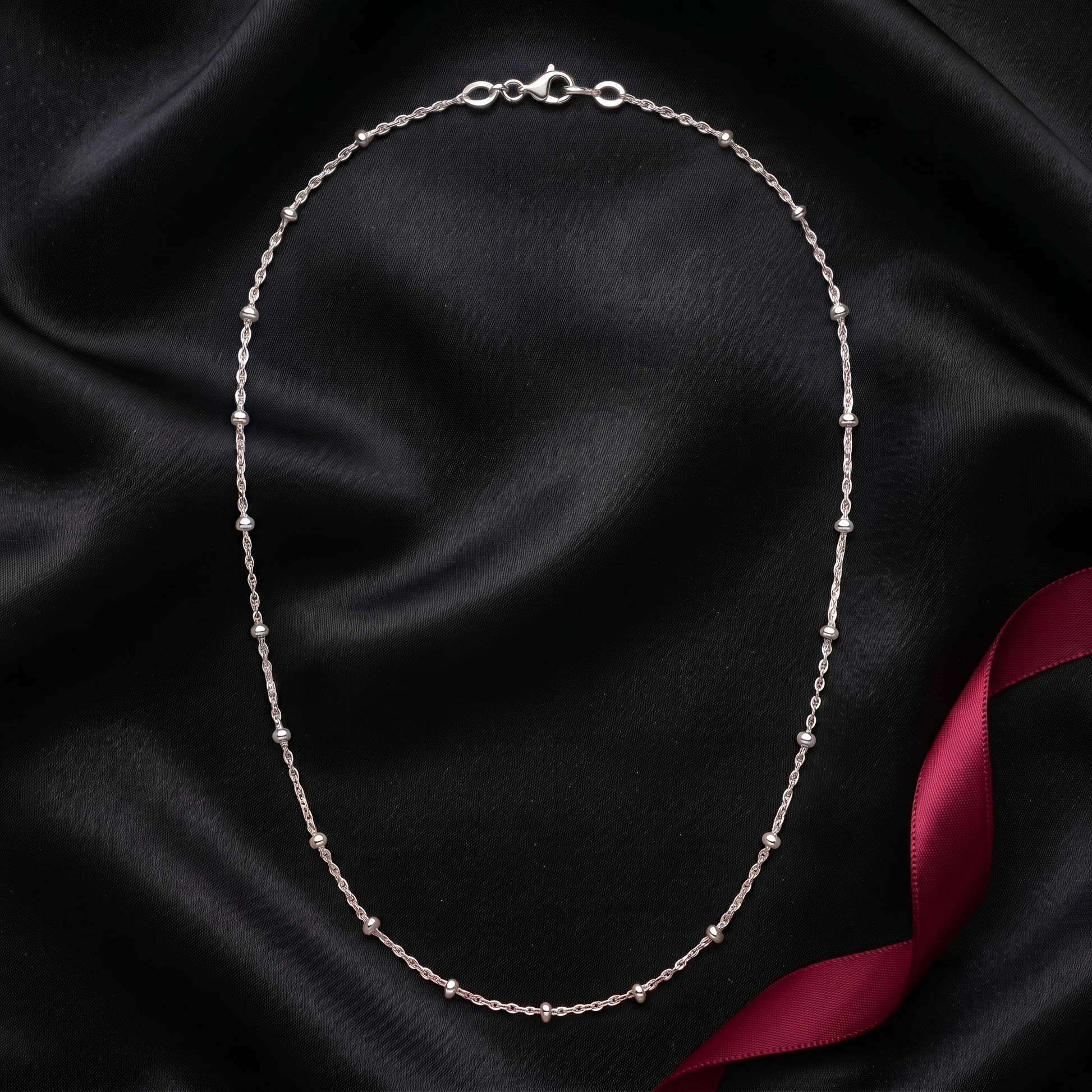 Silvme sterling silver chain, 18 inch, 4.59 g, solid silver, not plated, sterling silver throughout